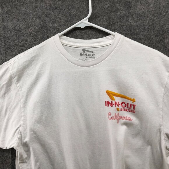 In-N-Out Burger T Shirt Mens L Short Sleeve California White Crewneck Graphic - Picture 3 of 7